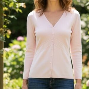 🧨Talbots Baby Pink Cardigan Top